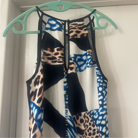 Trina Turk Black and White Halter Maxi Sundress - Picture 9 of 12